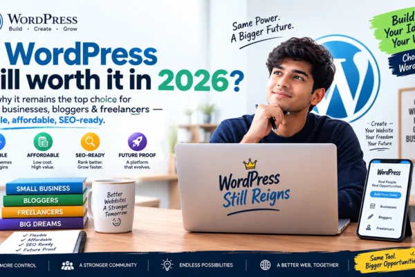 Is WordPress still worth it in 2026? WordPress benefits for small businesses, bloggers, and freelancers.